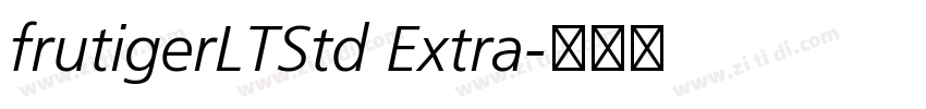 frutigerLTStd Extra字体转换